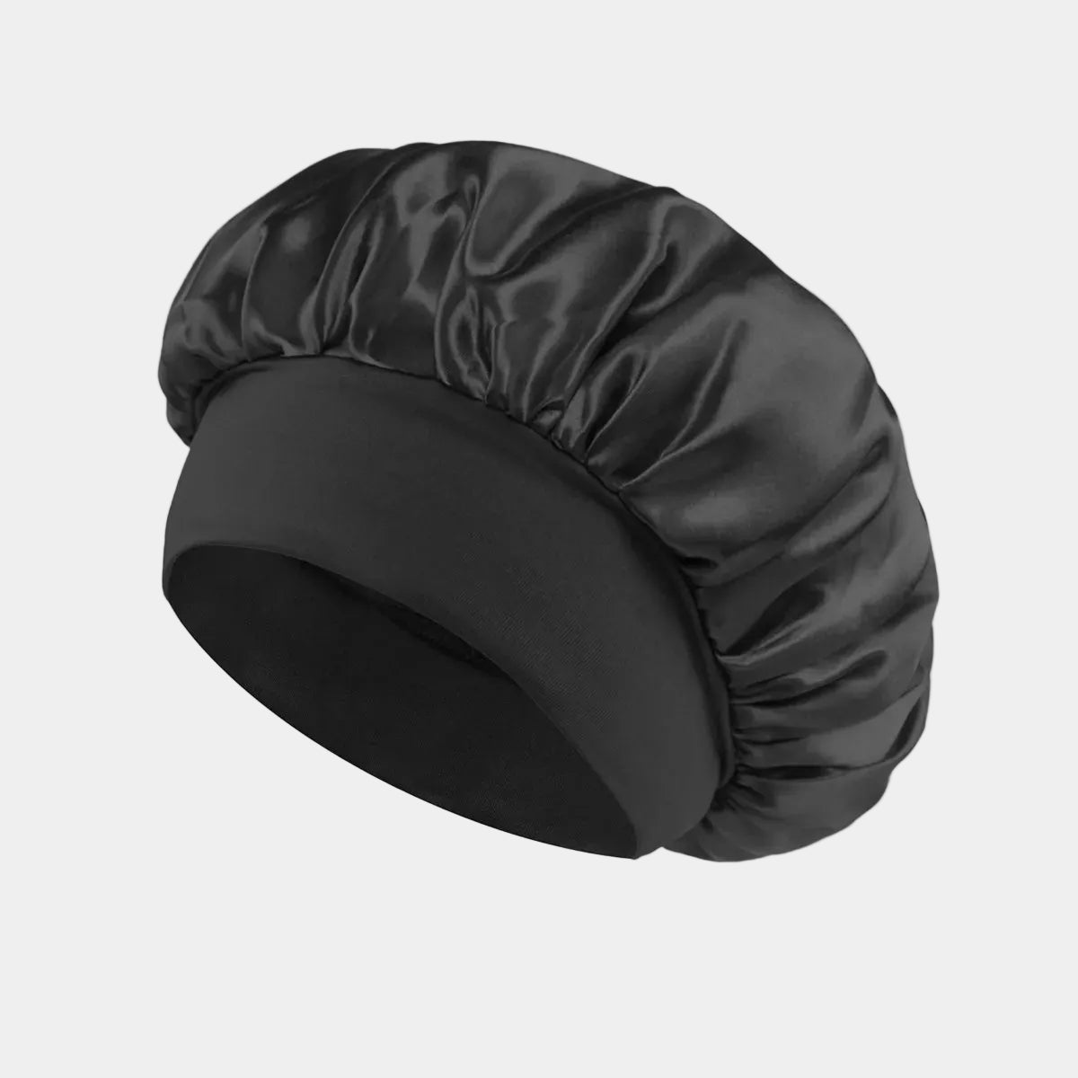Bonnet en satin noir