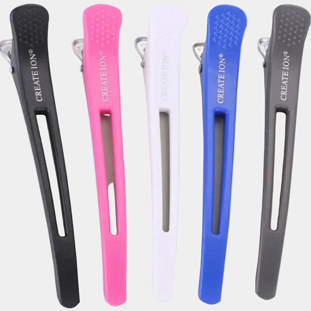 Lot de 6 pinces crocodile coiffure – Double charnière
