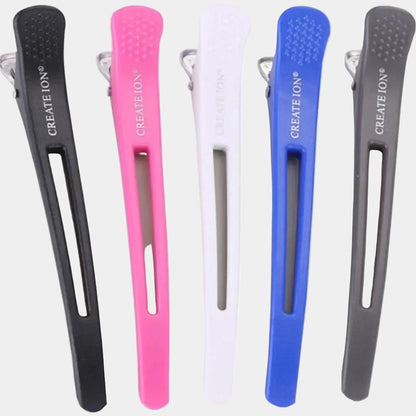 Lot de 6 pinces crocodile coiffure – Double charnière
